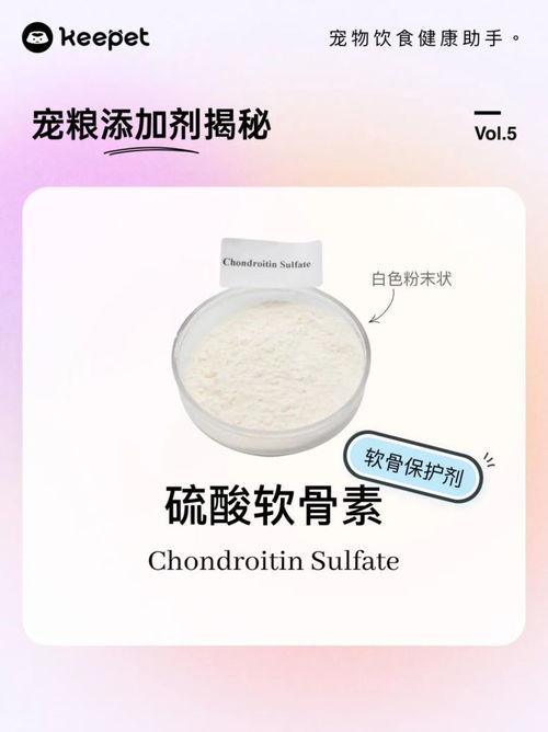 寵物食品添加劑揭秘 vol.5 硫酸軟骨素——關節健康的守護者還是潛在風險？